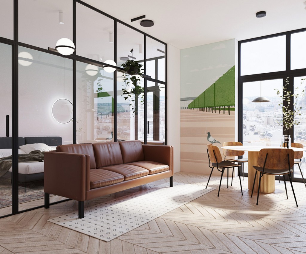 decorare aparament mic - studio