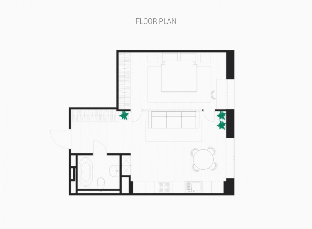 decorare aparament mic - studio