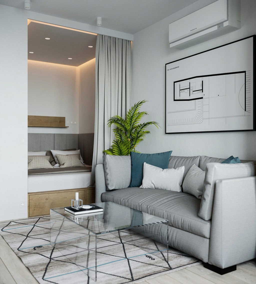 decorare aparament mic - studio