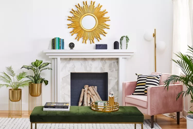 Exemplu de living art deco