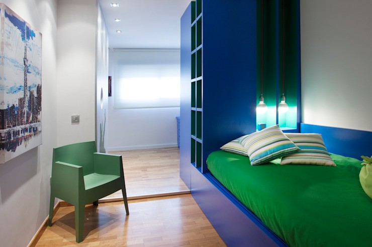 Casa unifamiliala in el Grao de Castellon, arhitectura interioara Gemmalo Arhitectura interioara Gemmalo Dormitoare pentru copii in stil modern